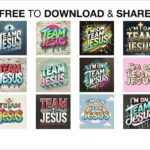 free Team Jesus sharable graphics